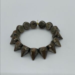 Rustic metals spike bracelet